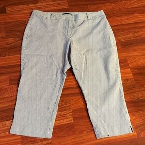 Talbots Curvy Stripped Capris